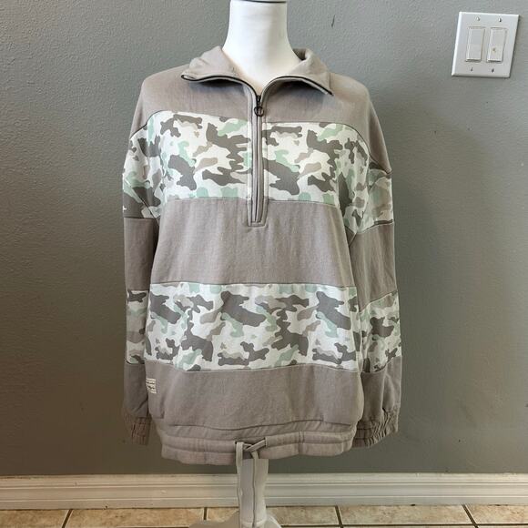 Simply Southern Camo Quarter Zip Pullover Sweatshirt XL – New With Tags - Picture 1 of 5